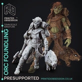 Orc Foundling 3D-printed model